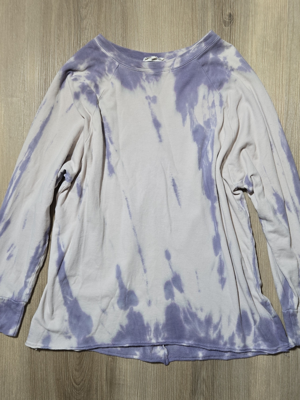 easel Lavender Tie-Dye Long Sleeve Sweatshirt